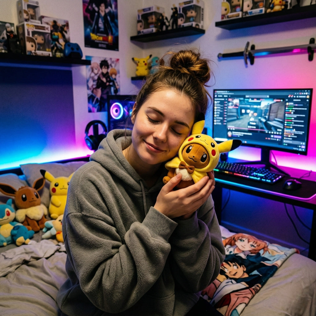 Peluche Pikachu déguisé en Evoli