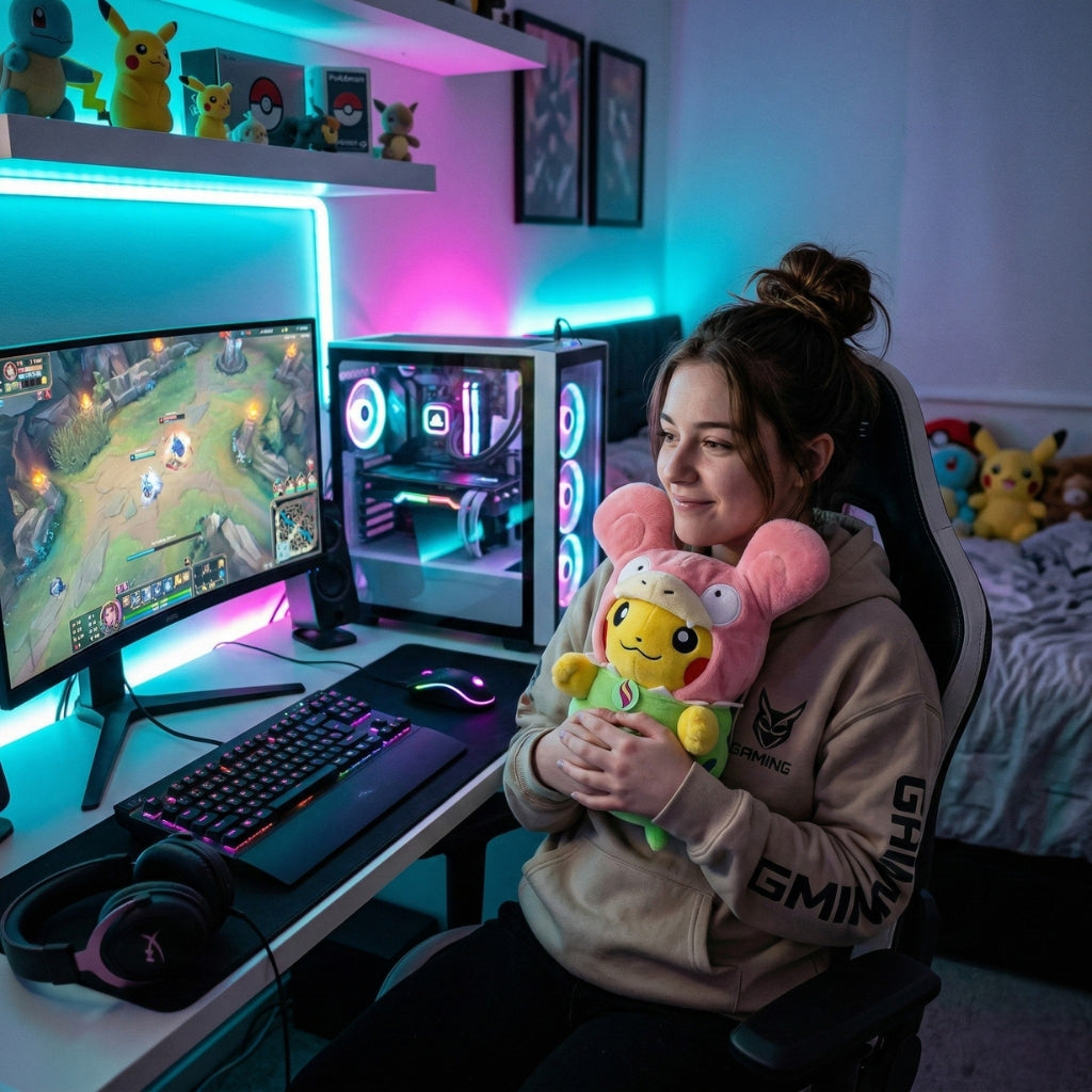 Peluche Pikachu déguisé en Ramoloss