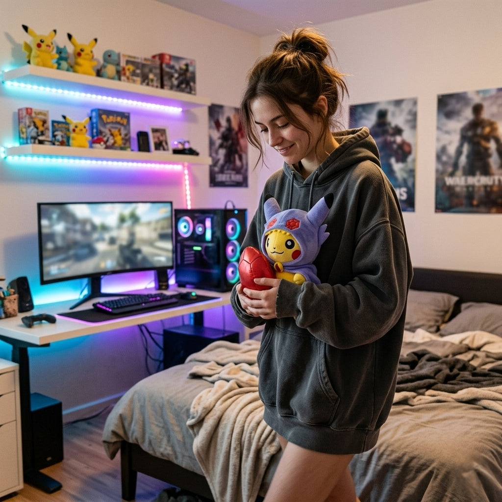 Peluche Pikachu déguisé en Ténéfix