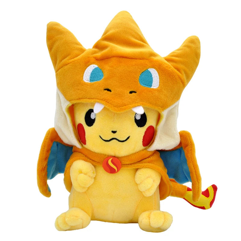 Pikachu déguisé en Mega Dracaufeu Y