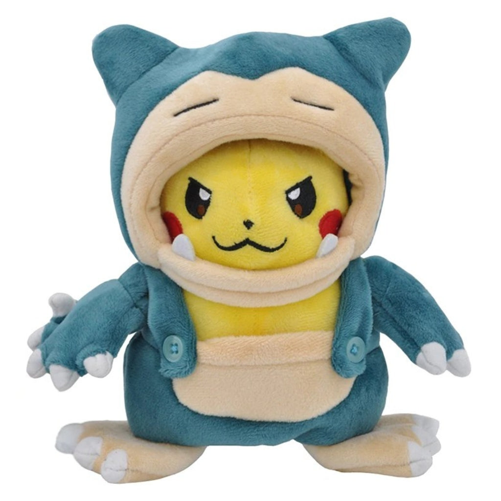 Peluche Pikachu déguisé en Ronflex