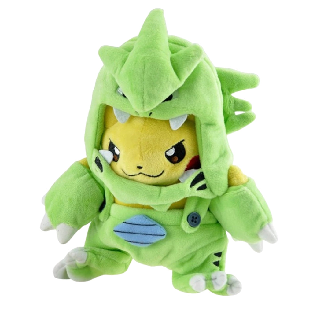 Peluche Pikachu déguisé en Tyranocif