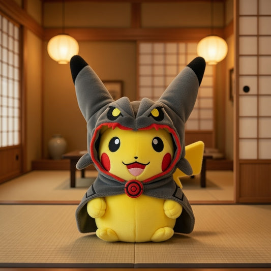 Peluche Pikachu déguisé en Rayquaza