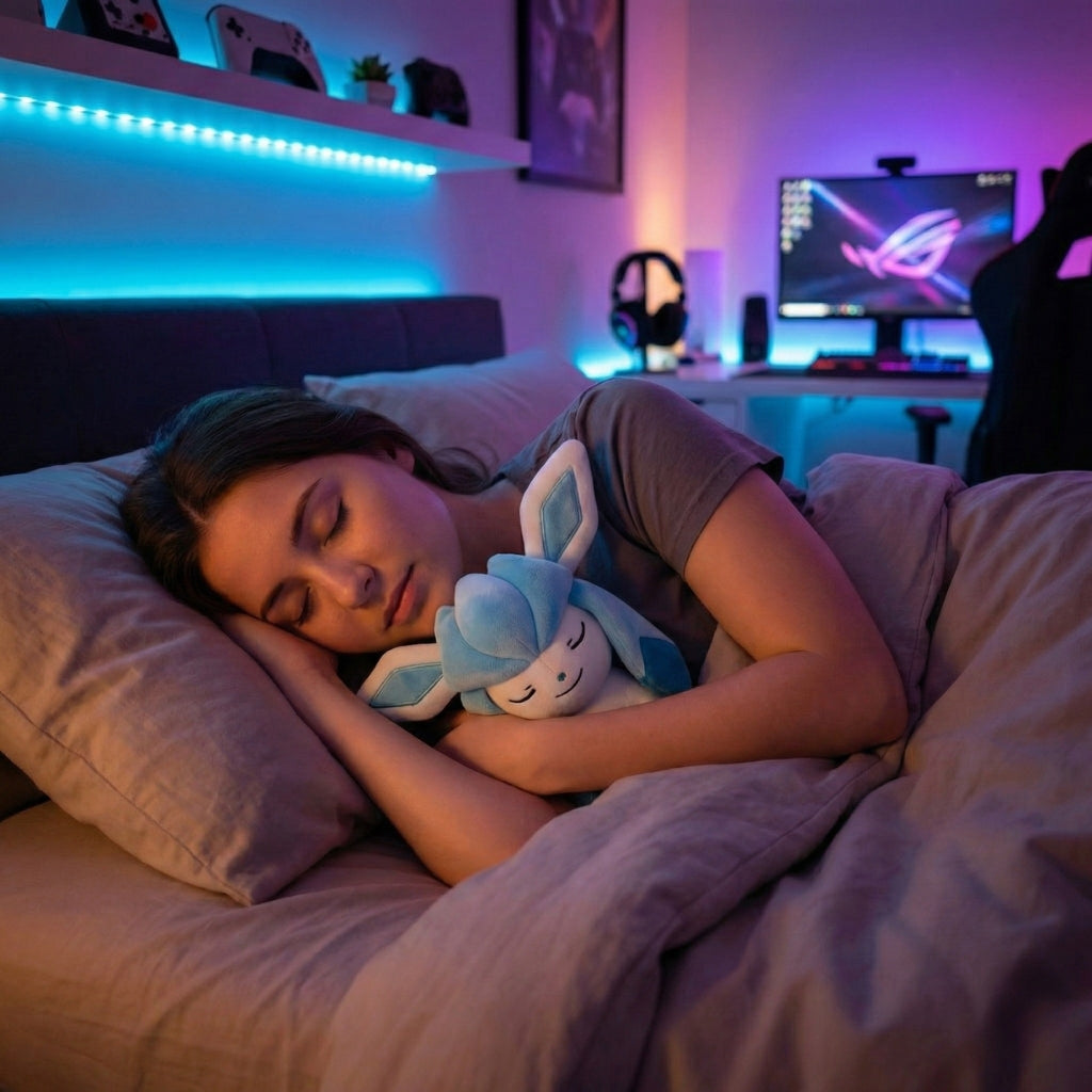 Peluche Givrali qui dort