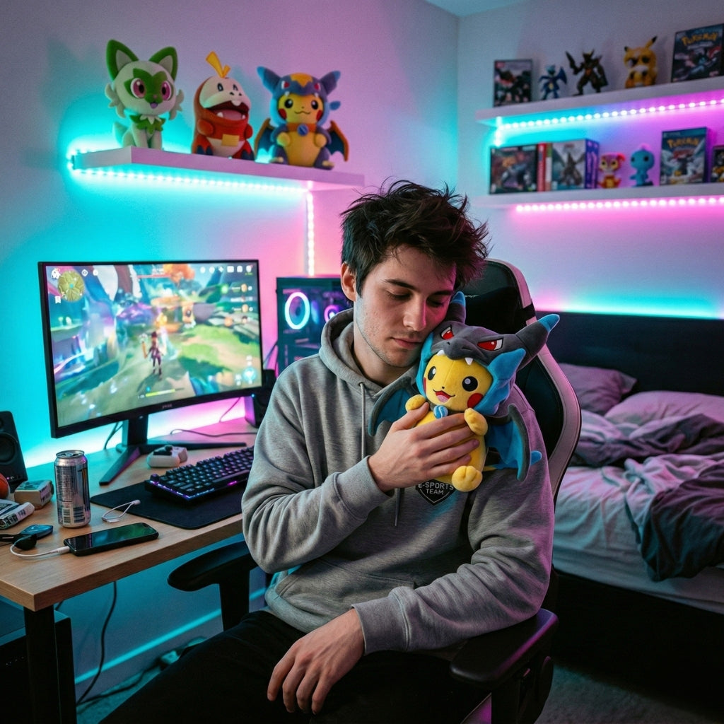 Peluche Pikachu déguisé en Dracaufeu X