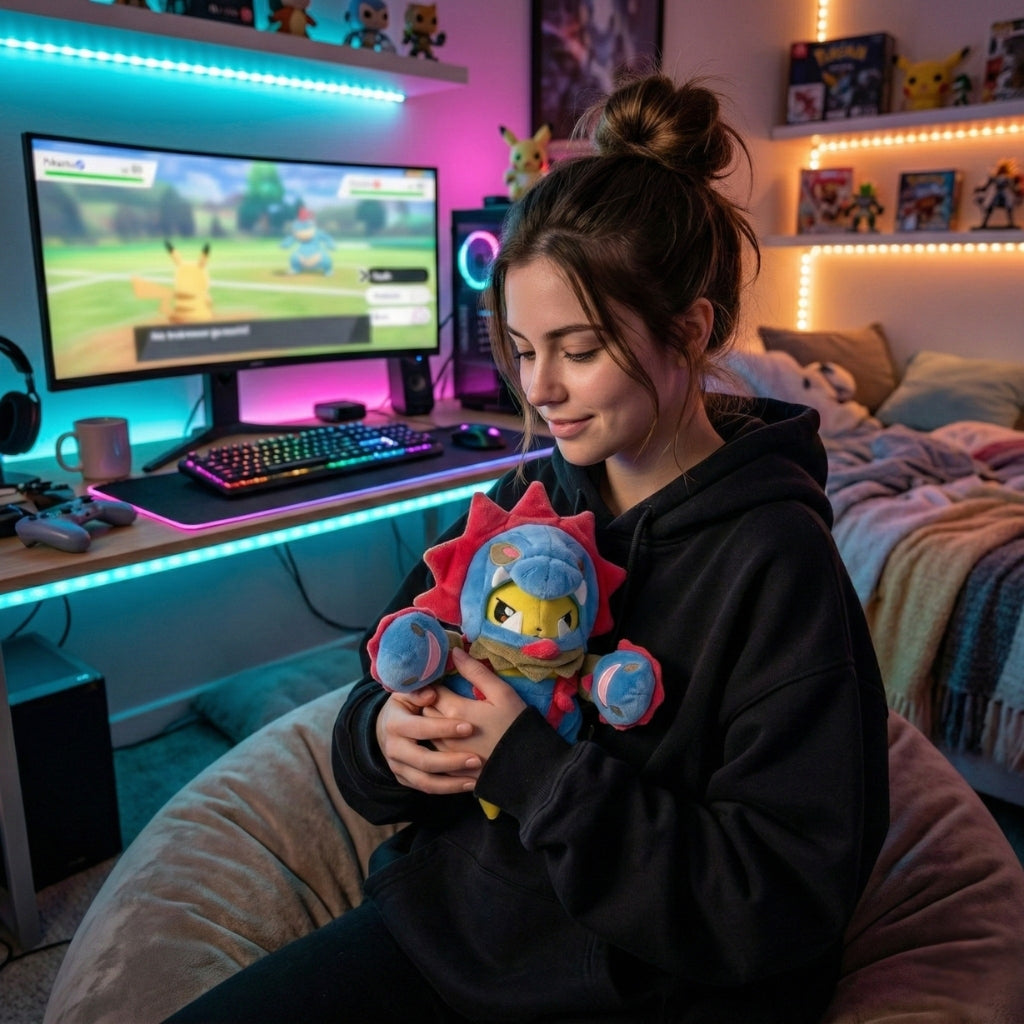 Peluche Pikachu déguisé en Hydreigon