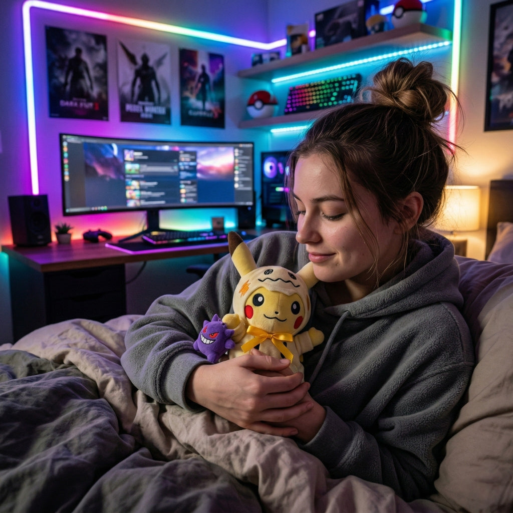 Peluche Pikachu déguisé en Mimiqui