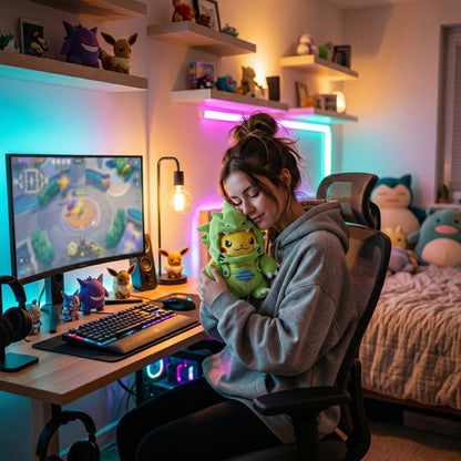 Peluche Pikachu déguisé en Tyranocif