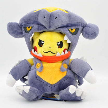 Peluche Pikachu déguisé en Garchomp