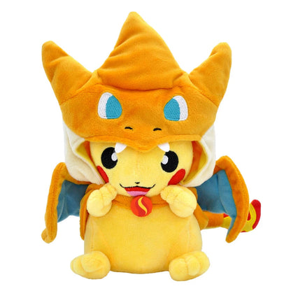 Pikachu déguisé en Mega Dracaufeu Y