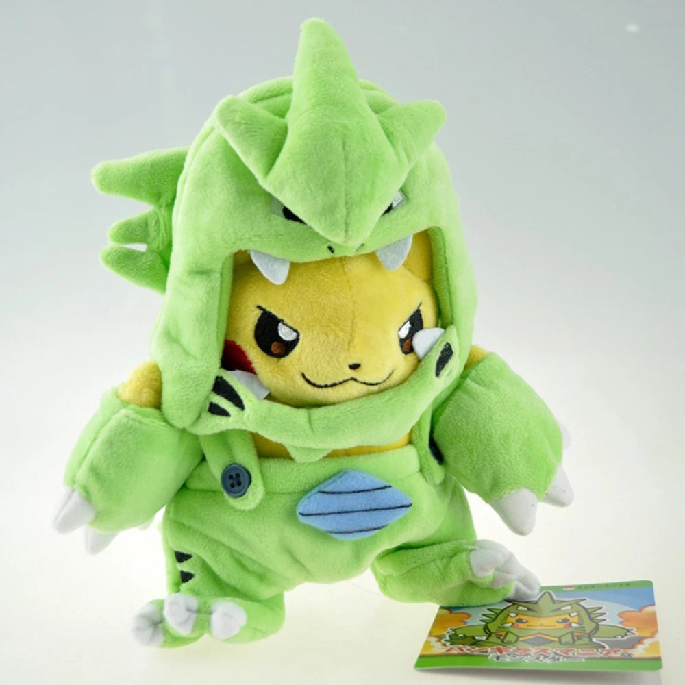 Peluche Pikachu déguisé en Tyranocif