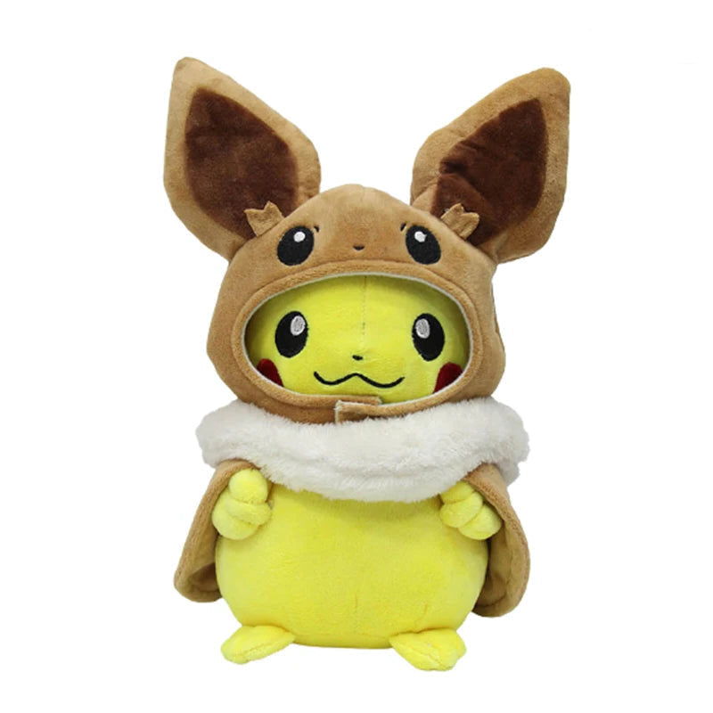 Peluche Pikachu déguisé en Evoli