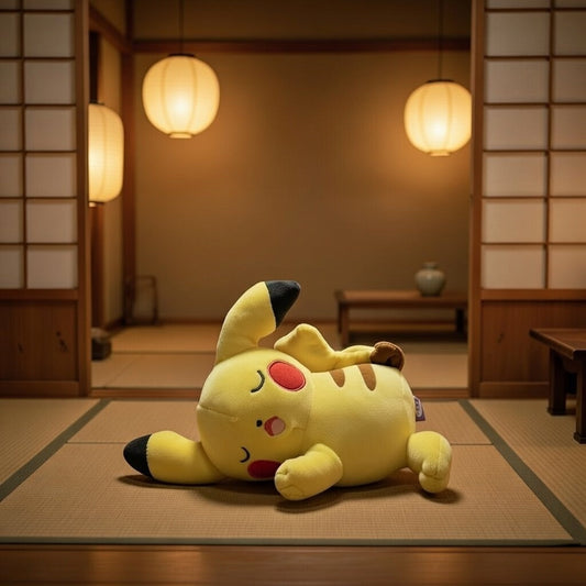 Peluche Pikachu qui dort