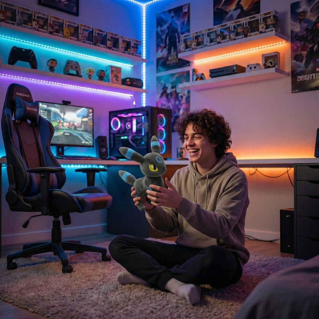 Peluche Noctali Bleu